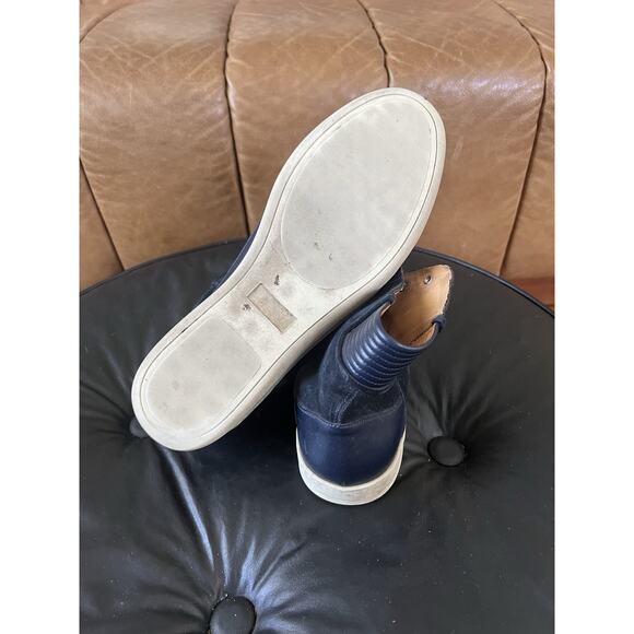 Lavati Navy-mid Italian Leather Sneackers US 11 main image 5